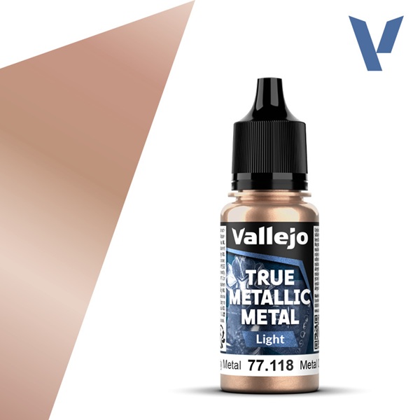 Vallejo Maling True Metallic Metal: Light Rusty Metal 18ml