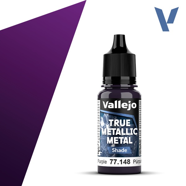 Vallejo Maling True Metallic Metal: Shade Amethyst Purple 18ml