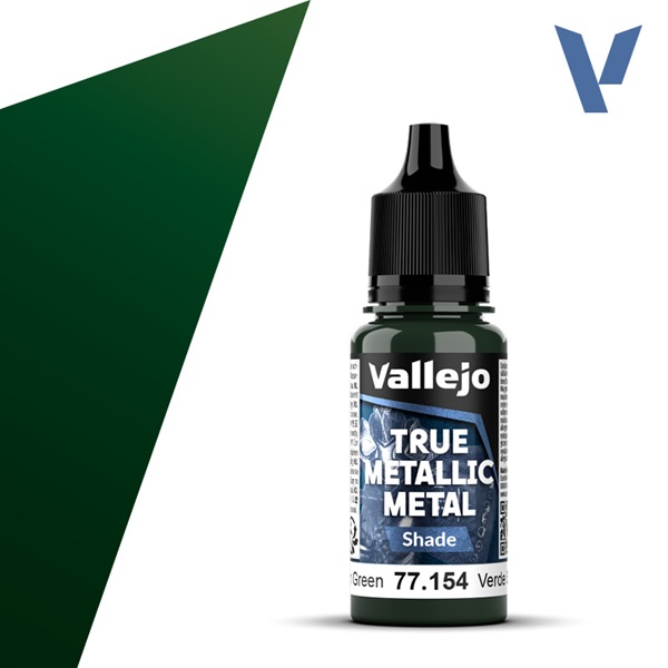 Vallejo Maling True Metallic Metal: Shade Dusken Green 18ml