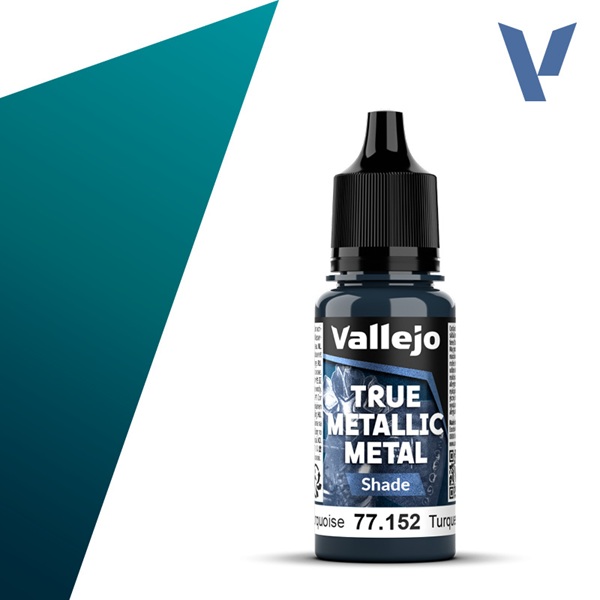 Vallejo Maling True Metallic Metal: Shade Hydra Turquoise 18ml