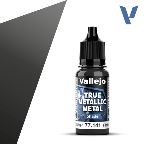 Vallejo Maling True Metallic Metal: Shade Sterling Silver 18ml
