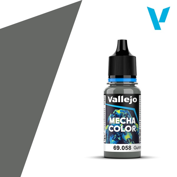 Vallejo Mecha Airbrush Color: Metallic Gunmetal 18ml