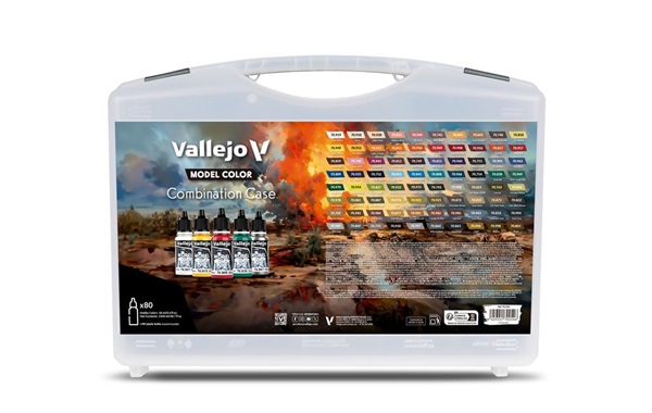 Vallejo Model Color: Combination Case  80 Colors