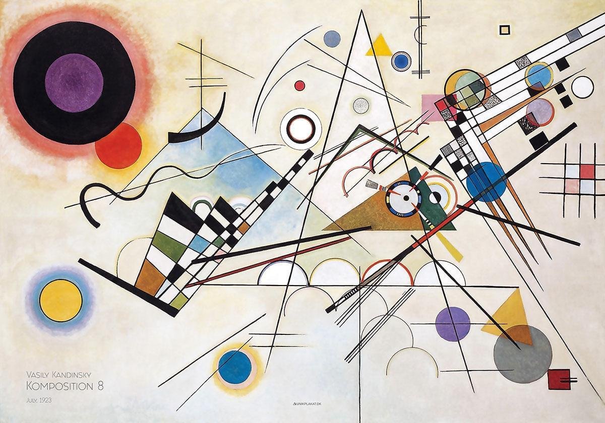 Kandinsky Kunsttryk – Farverig Vægdekoration til Dit Hjem