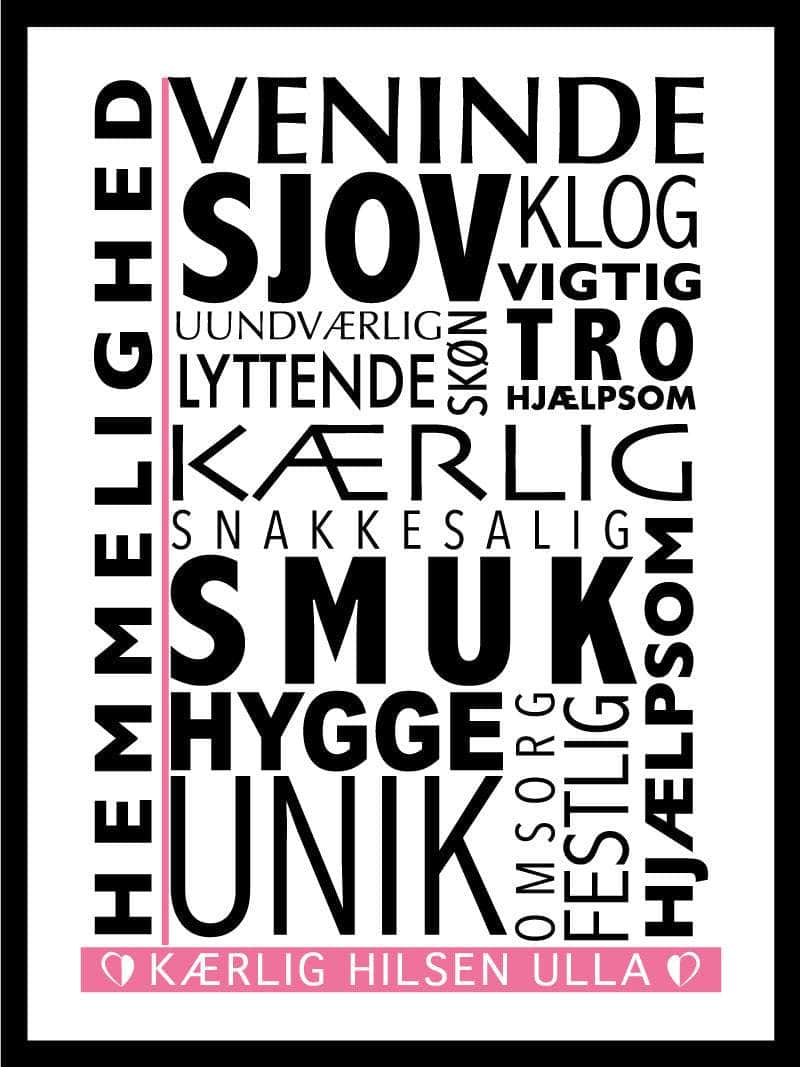 Inspirerende Citat Plakat til Venskab – Den Perfekte Gave!