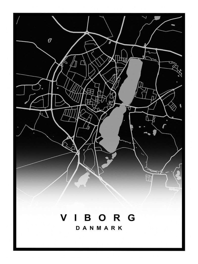 Viborg Kortplakat - Oplev byens skjulte skatte!