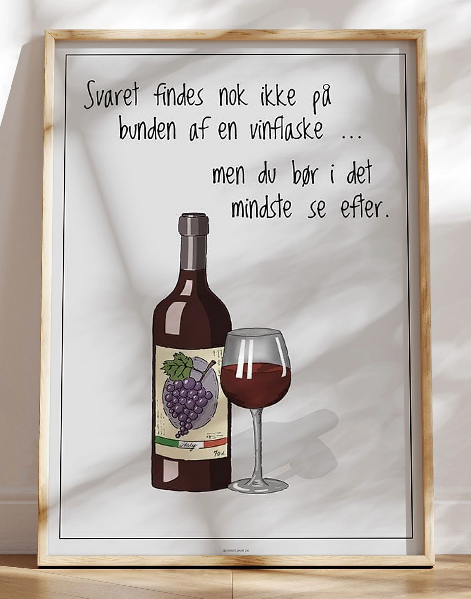 Vinplakat Svaret Findes