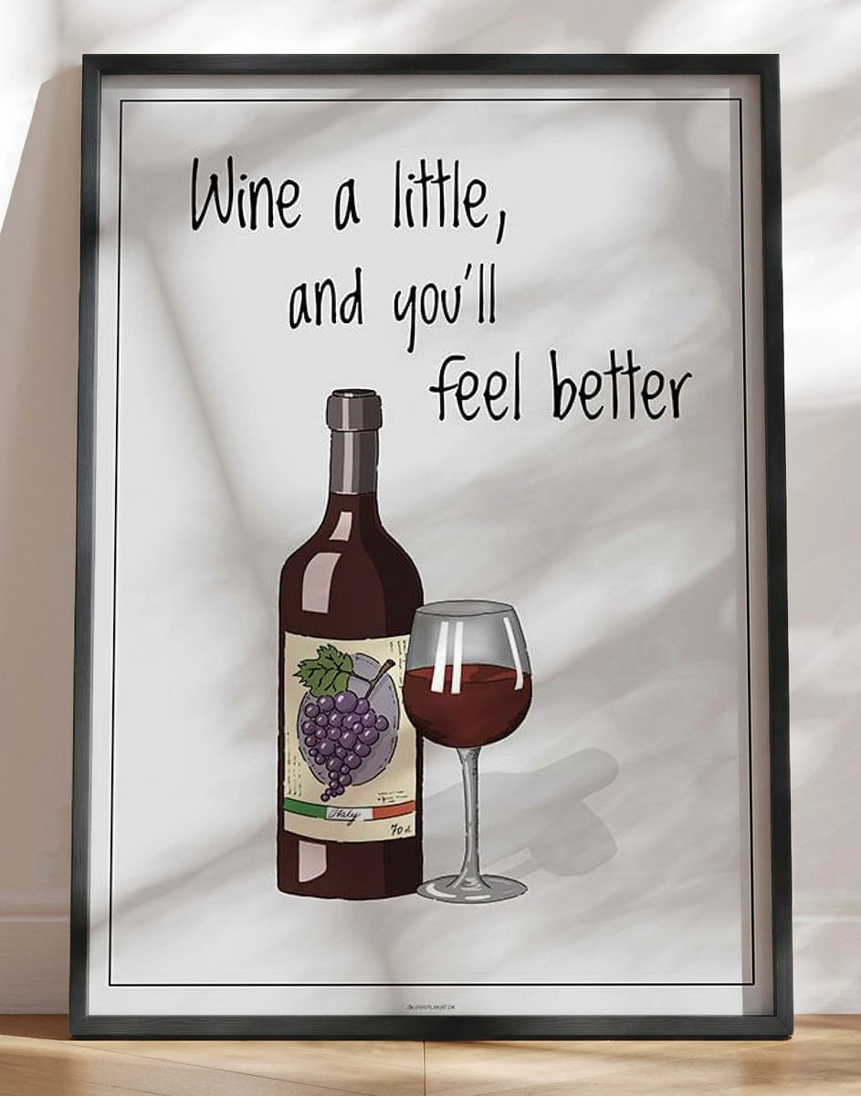 Vinplakat Wine   Little