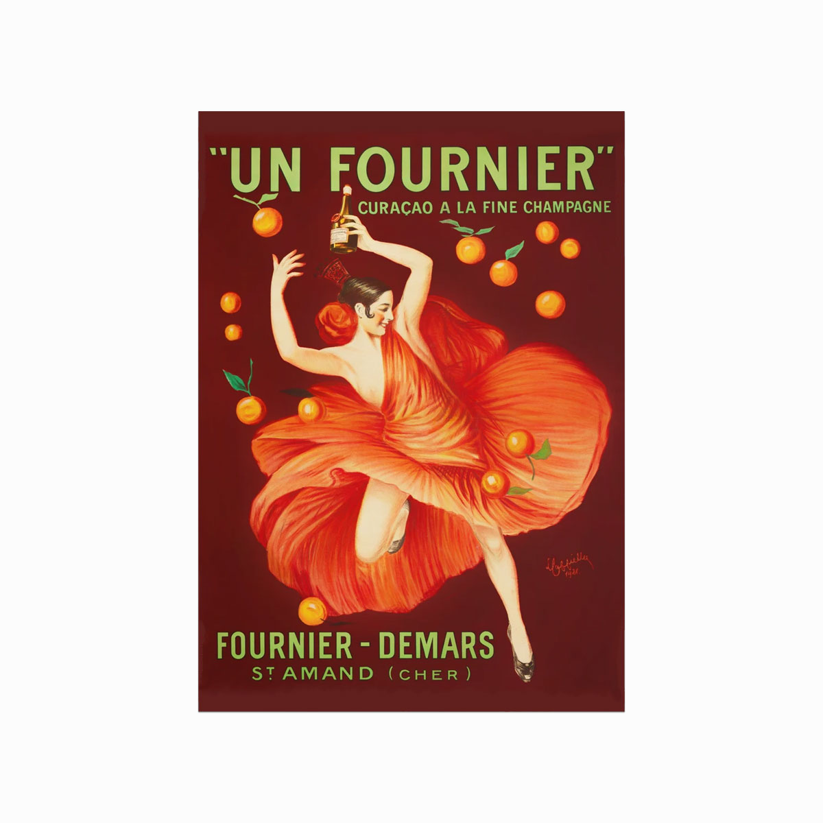 Klassisk Fournier Vintage Plakat - Retro Charme til Hjemmet