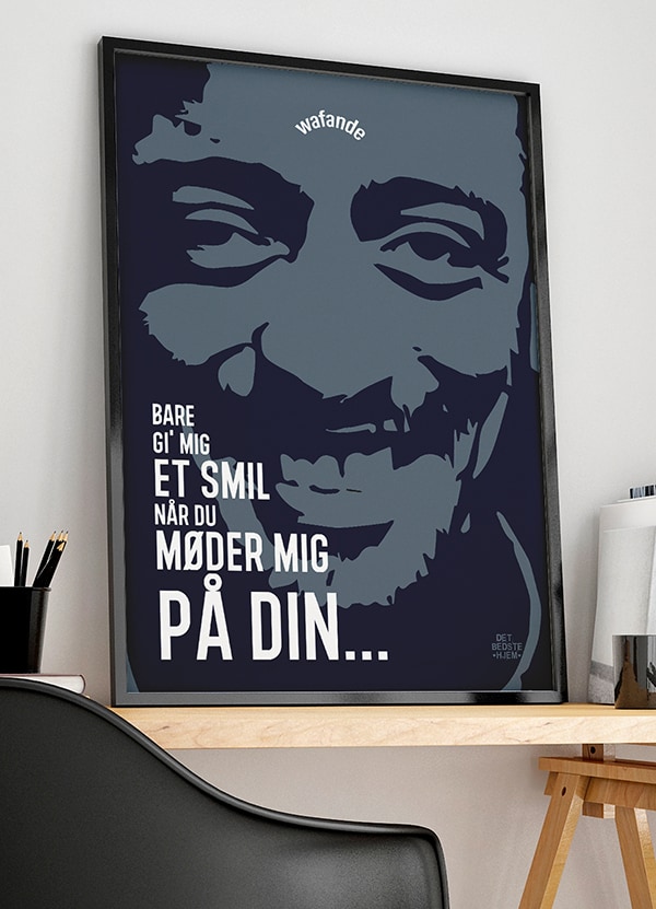 Wafande Plakat Bare   Mig   Smil 21   29    A4     199 -