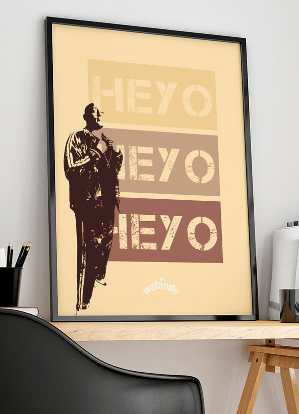 Wafande Plakat - Grafisk HEYO HEYO HEYO A4 199 kr.