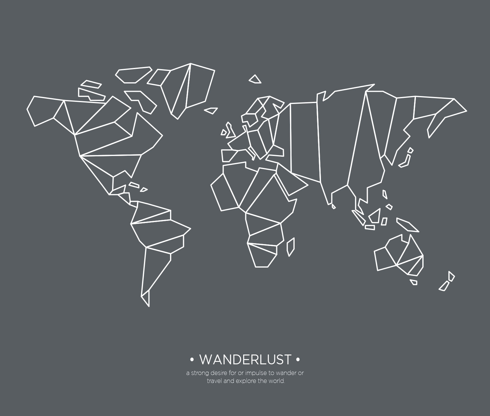 Wanderlust Plakat af Rikke Axelsen – Inspirerende Kunst