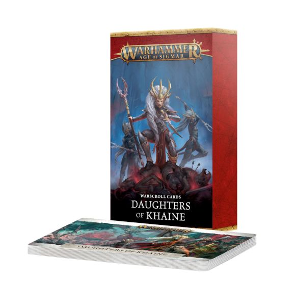 Warhammer: Age   Sigmar  4th Edition  Warscroll Cards: Daughters   Khaine  2026  60050212003