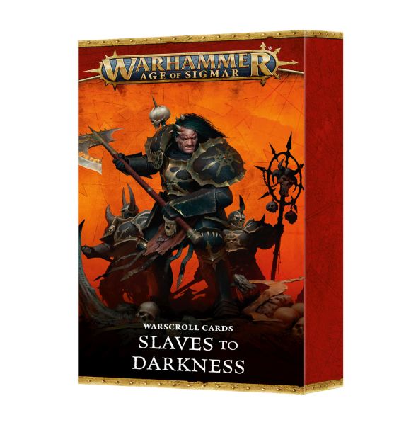 Warhammer: Age   Sigmar  4th Edition  Warscroll Cards: Slaves   Darkness  2024  60050201005
