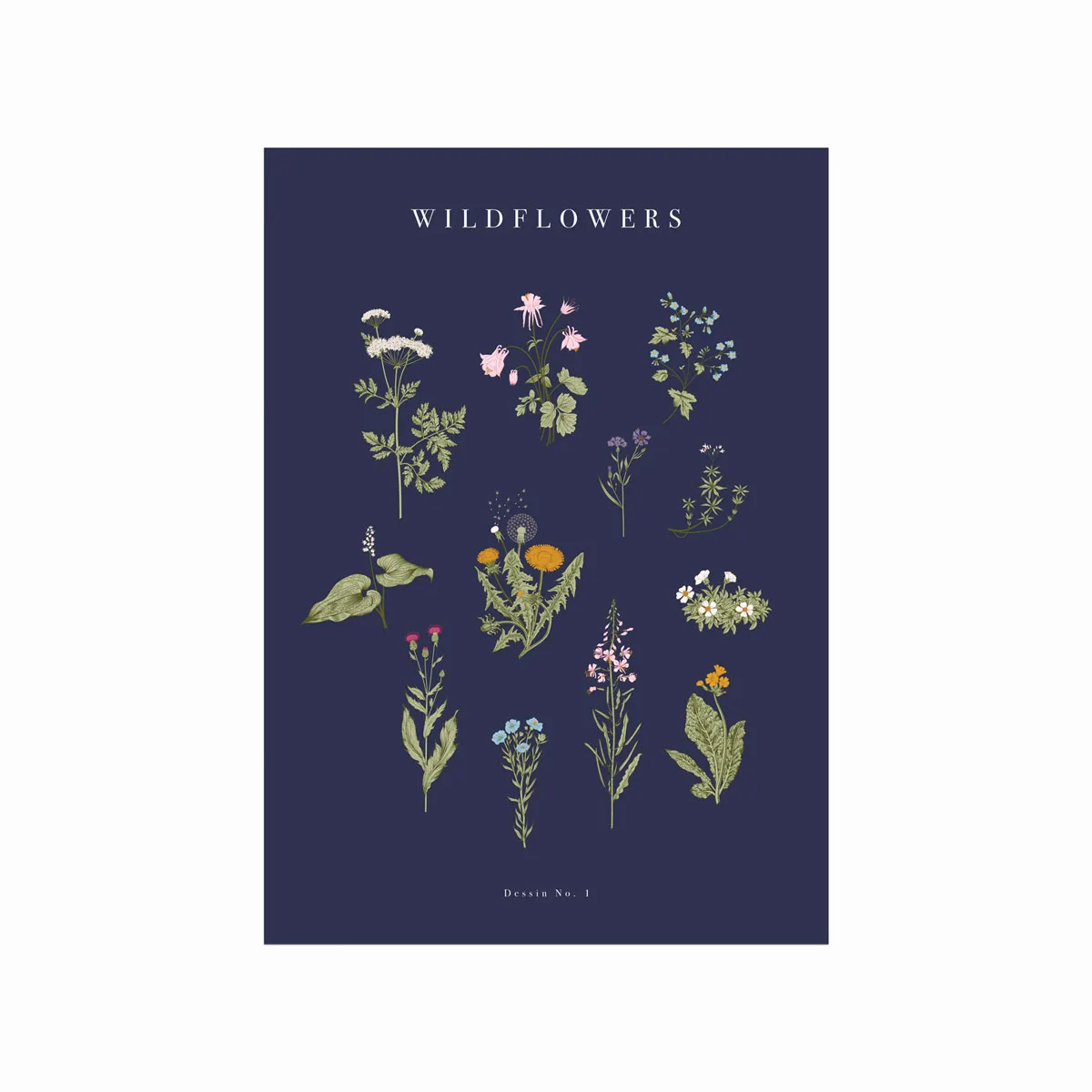 Vilde Blomster Plakat – Farverig Indretning til Dit Hjem!