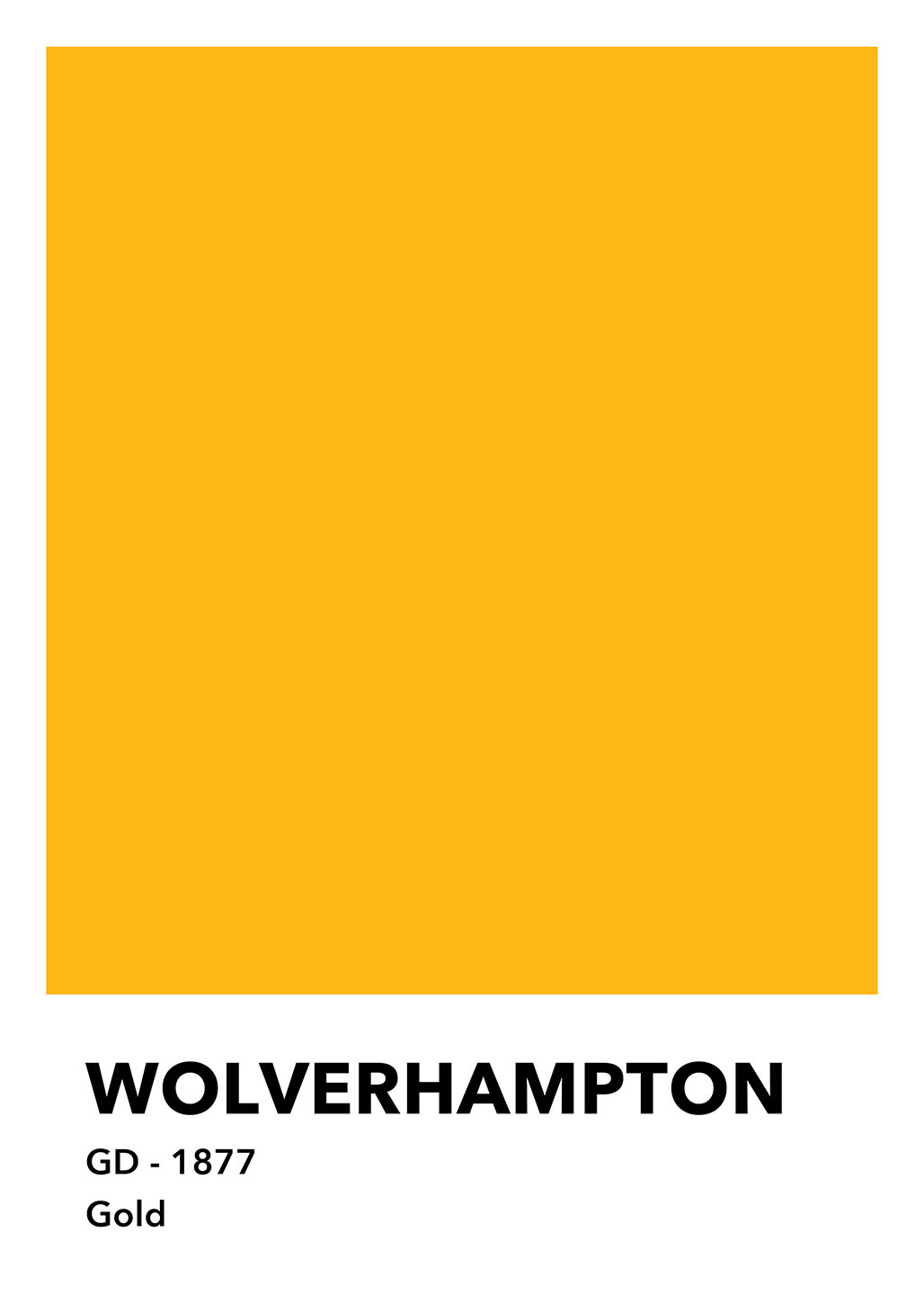 Wolverhampton Guldplakat – Unik Kunst til Dit Hjem