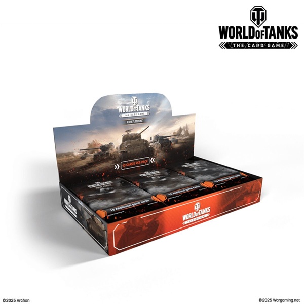 World   Tanks Card Game  Tcg : First Strike Booster Display  Box Med 24 Pakker