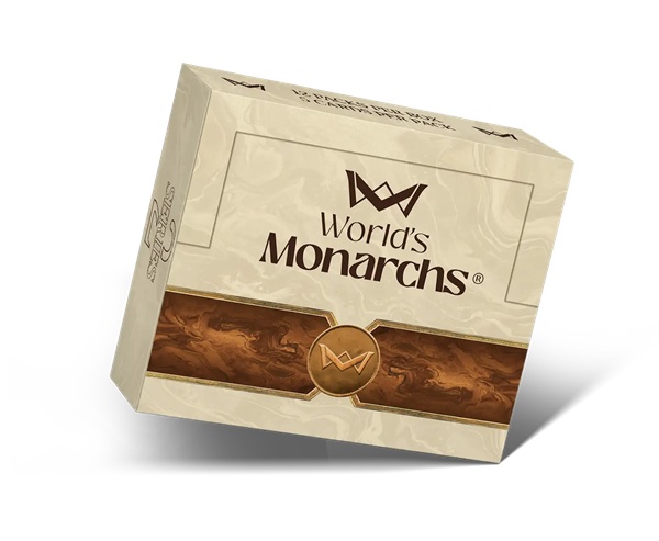 World   Monarchs: Collectible Trading Cards Series   Booster Display  Box Med 12 Pakker