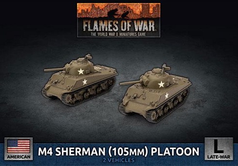 Wwii Americans M4 Sherman  105mm  Assault Gun Platoon  Plastic Box