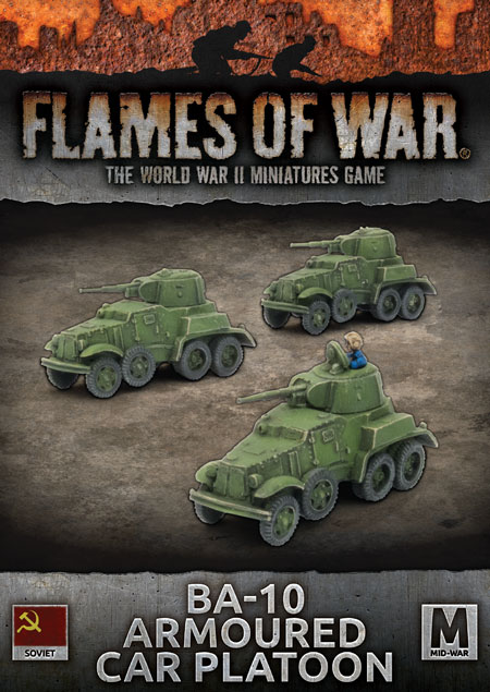 Wwii Soviet  -10 Armoured Car Platoon  X3
