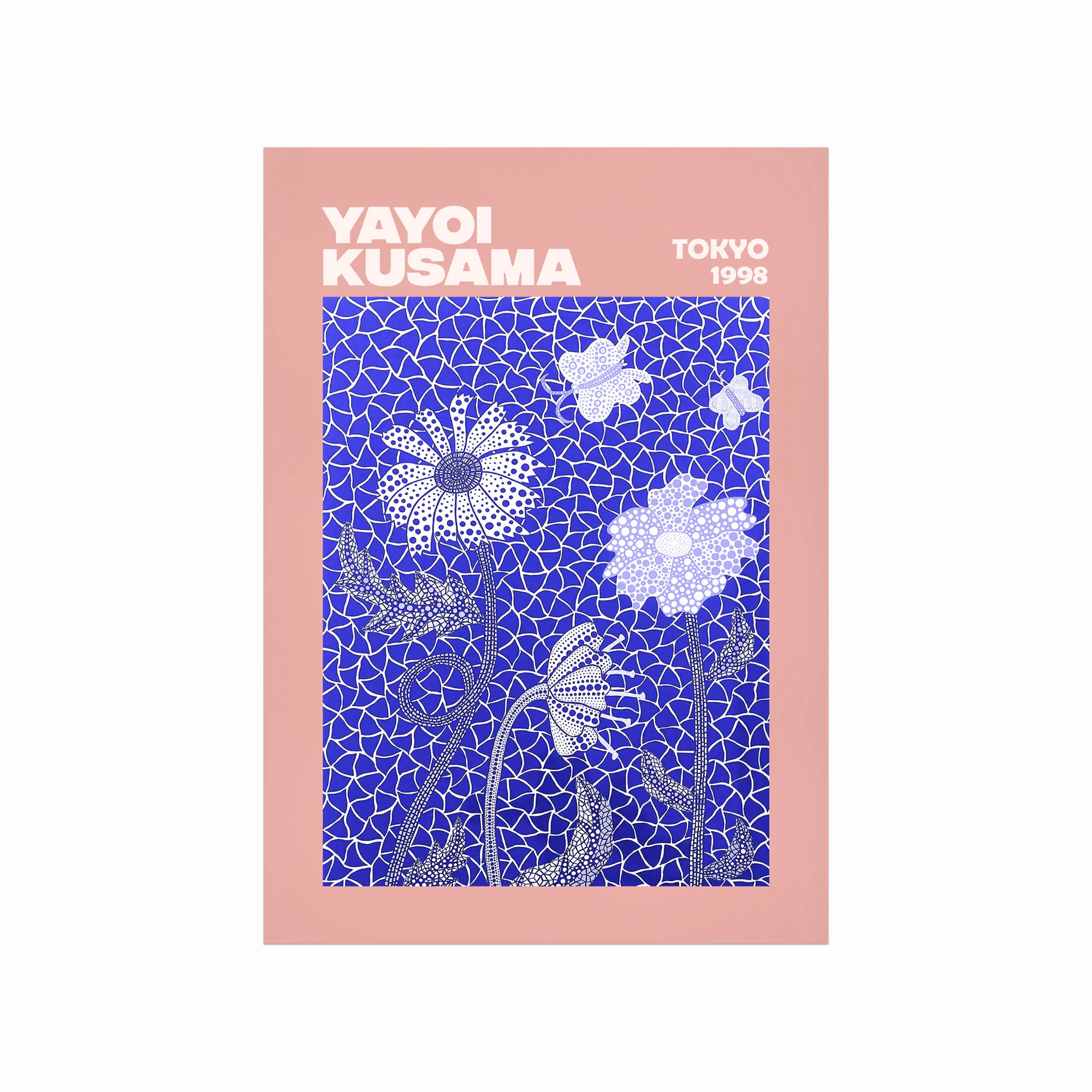 Yayoi Kusama Plakat – Farverig Blomsterkunst til Dit Hjem
