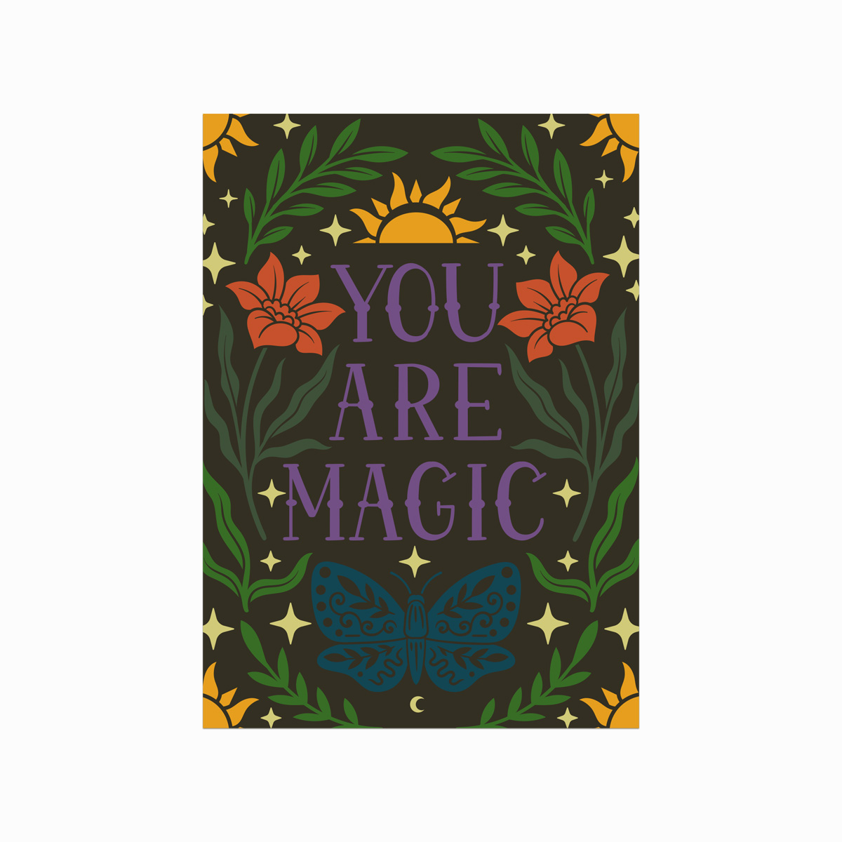 Du Er Magi – Inspirerende Citatplakat til Dit Hjem