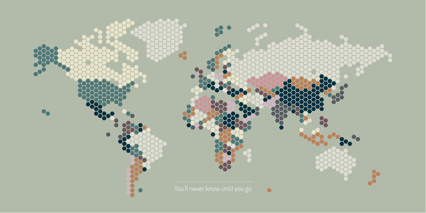 Unik Kunstplakat "You Never Know" af Rikke Axelsen