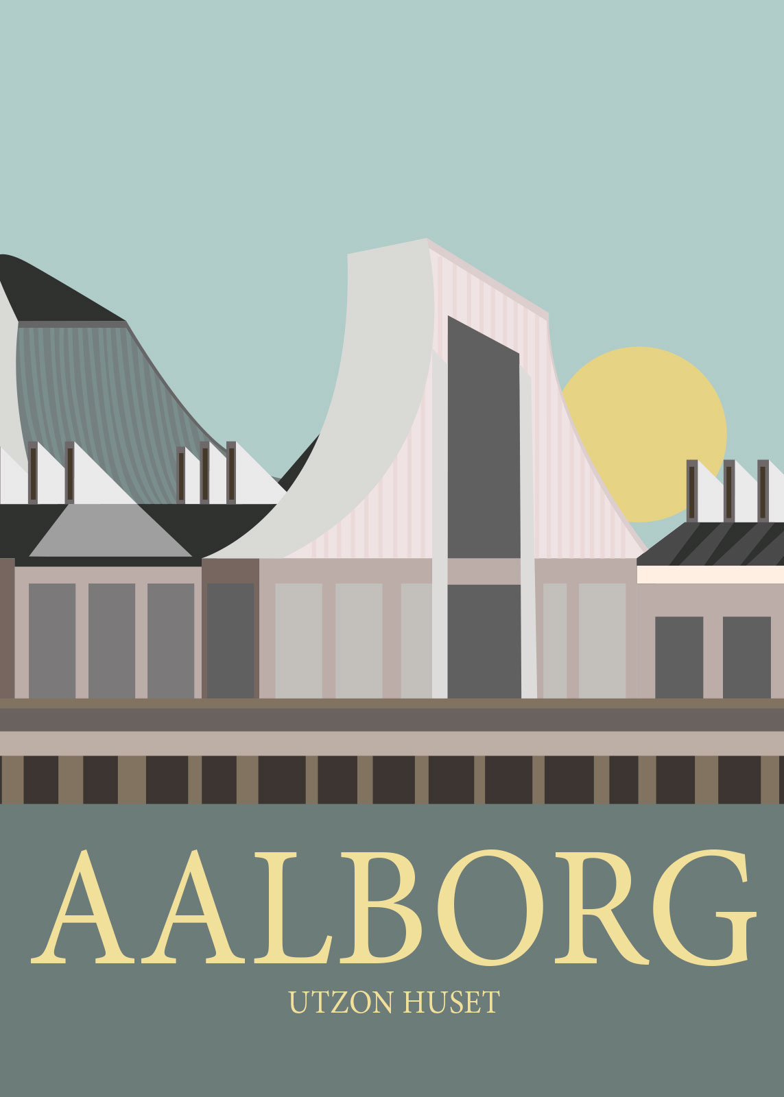 Unikt Aalborg Kunstværk - Dekoration til dit hjem