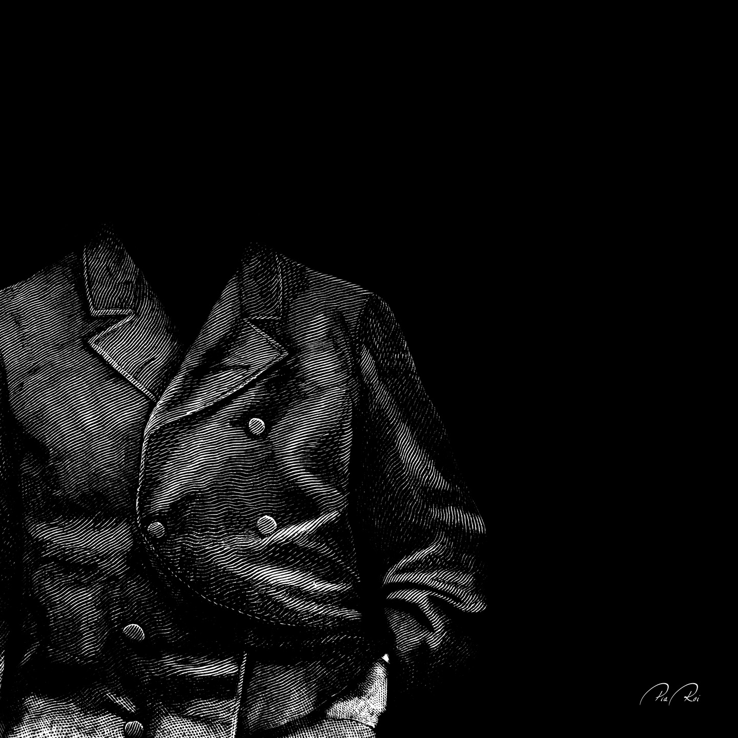Anonym Fotokunst af Pia Roi – Sort-hvid Elegance