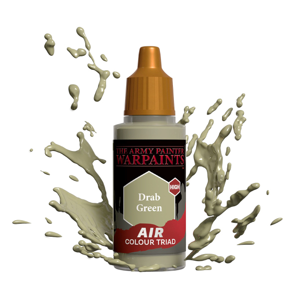 Army Painter Warpaints: Air Acrylics Drab Green - Tilbud!