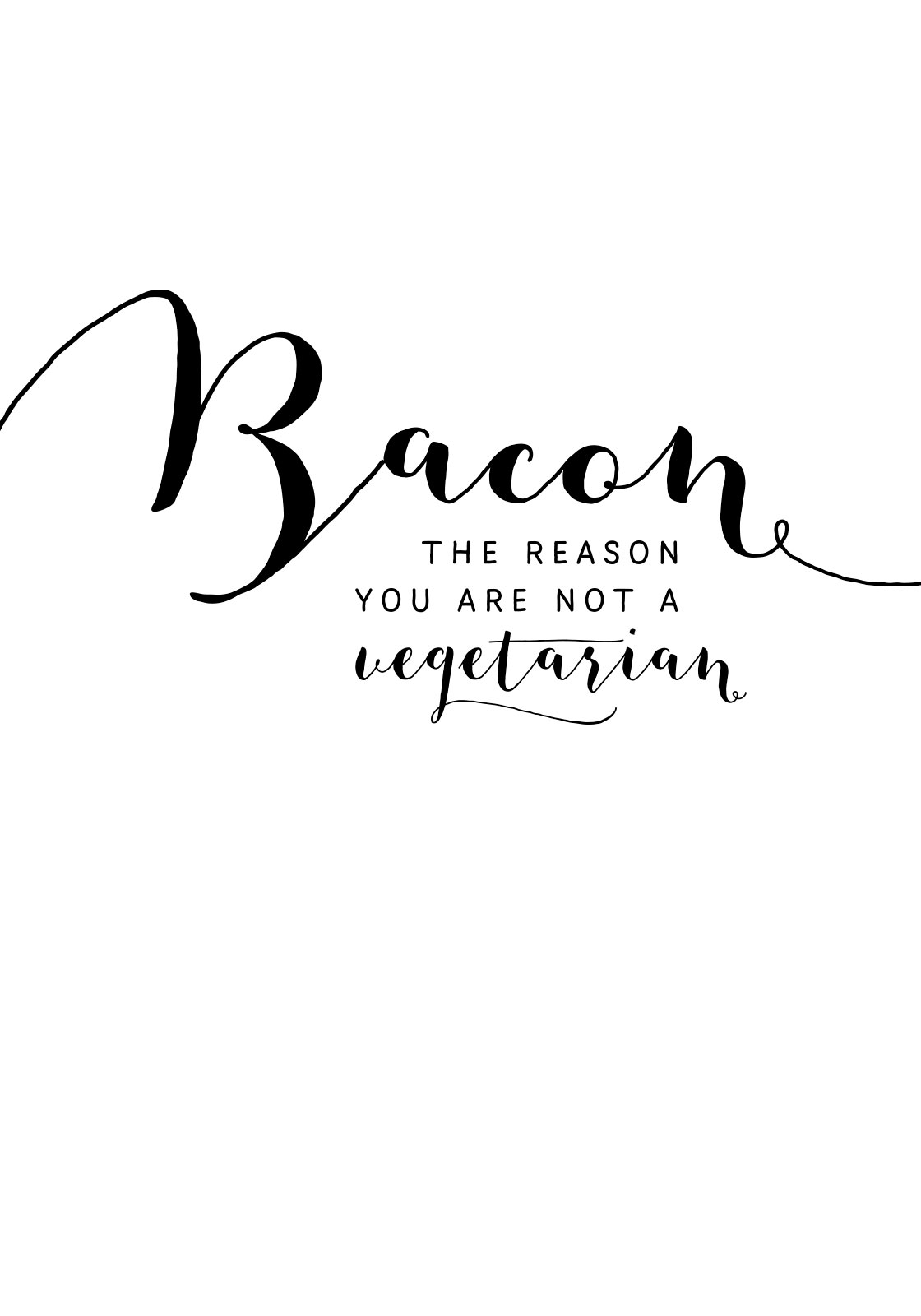 Bacon Plakat i Hvid – Unik Kunst til Madelskere