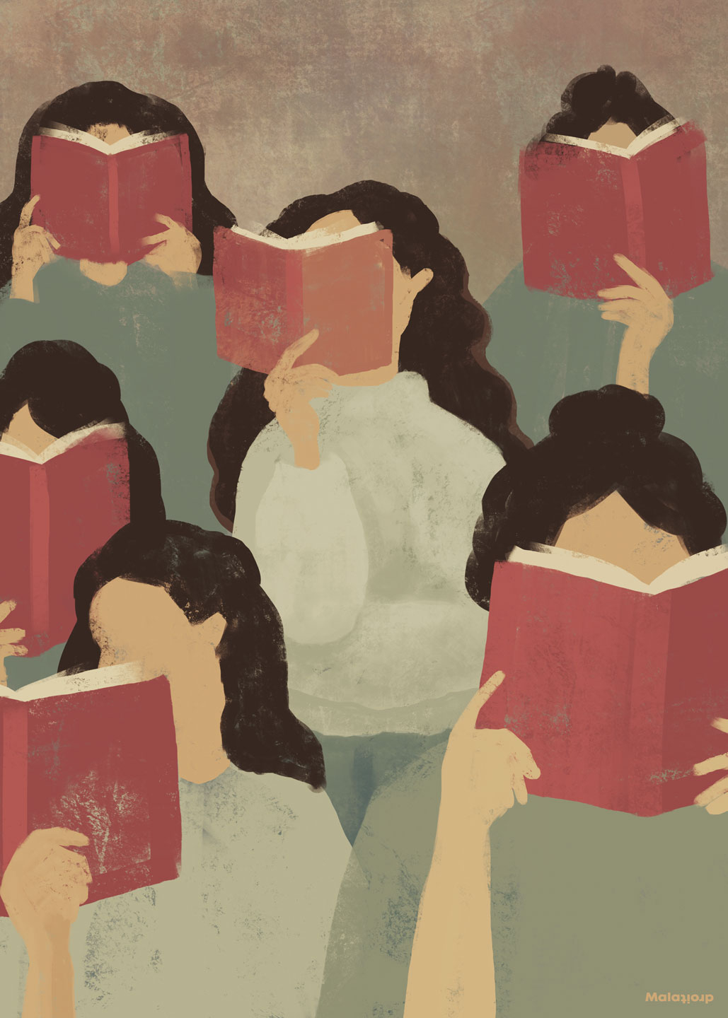 Grafisk Kunst af Maladroit – Unik Illustration til Dit Hjem