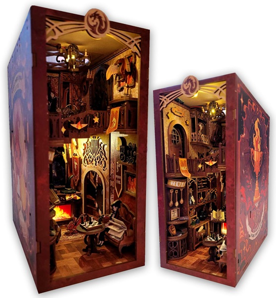 Booknook: Flame Common Room Bogdragens Studiekammer