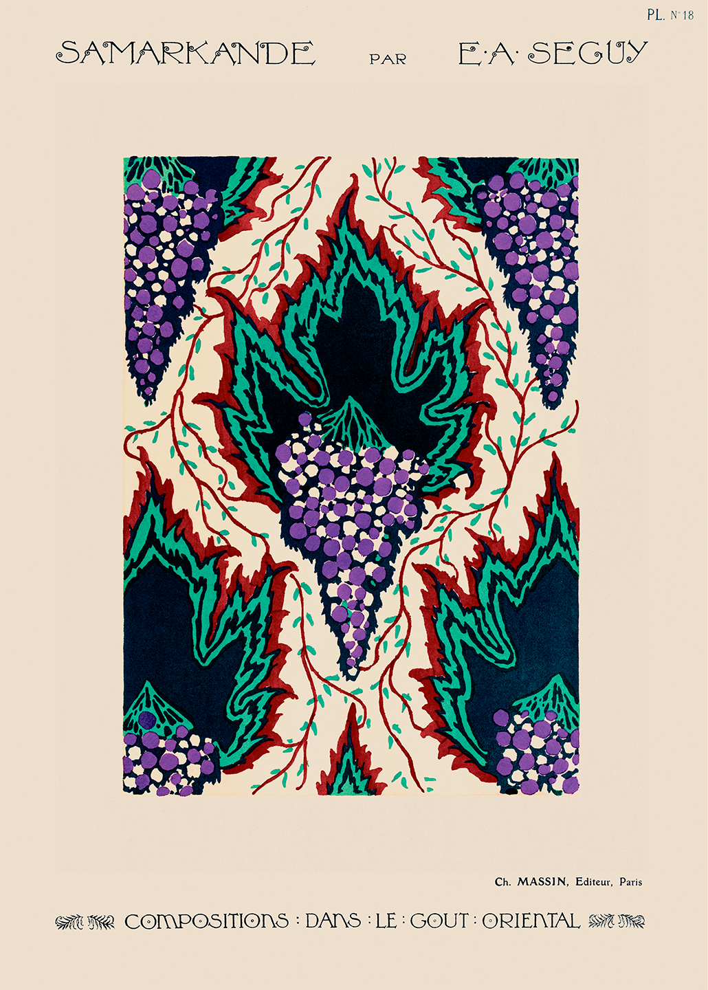 Botanisk Art Nouveau Plakat – Elegance til Dit Hjem