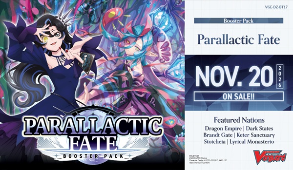 Cardfight  Vanguard Ccg   Divinez Set 17: Parallactic Fate  Display  16 Pakker Engelsk
