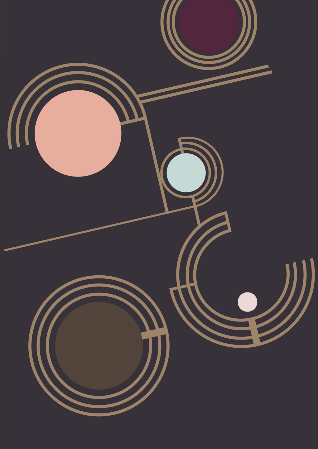 Circles af Heidi Jacobsen – Unik Grafisk Kunsttilbud!