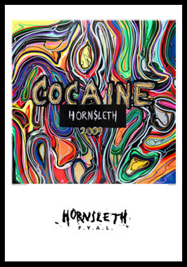 Cocaine Kunstprint af Hornsleth - Unikt 50x70 cm Print