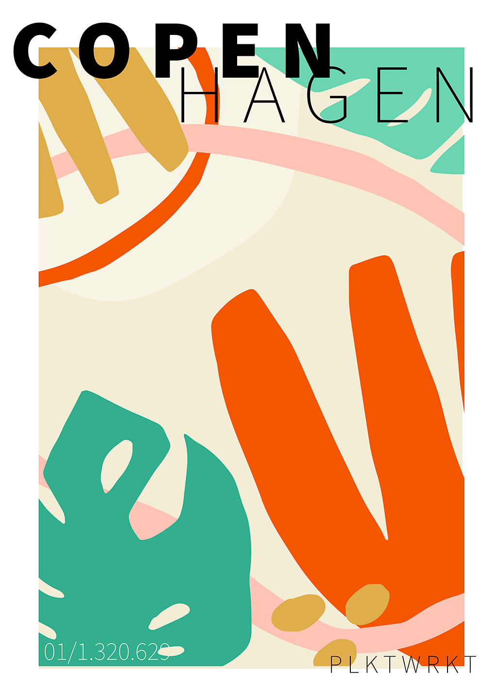 København Plakat – Abstrakt Kunst til Dit Hjem