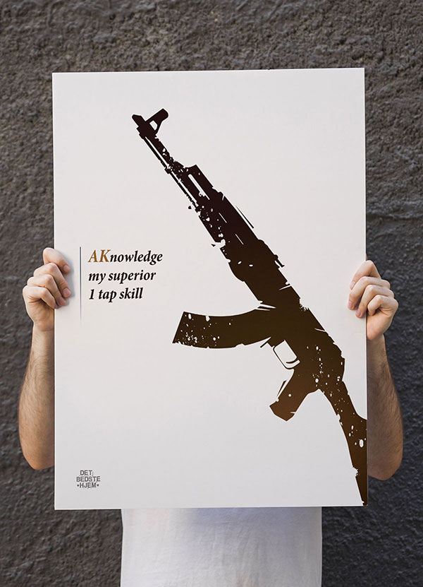 CSGO Plakat - AK Nowledge - Gamer Vægkunst til Dit Hjem