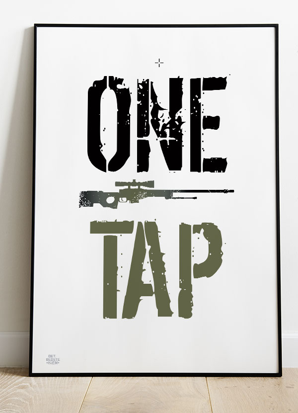 CSGO Plakat - OneTap til Gamere - Perfekt til Dit Værelse