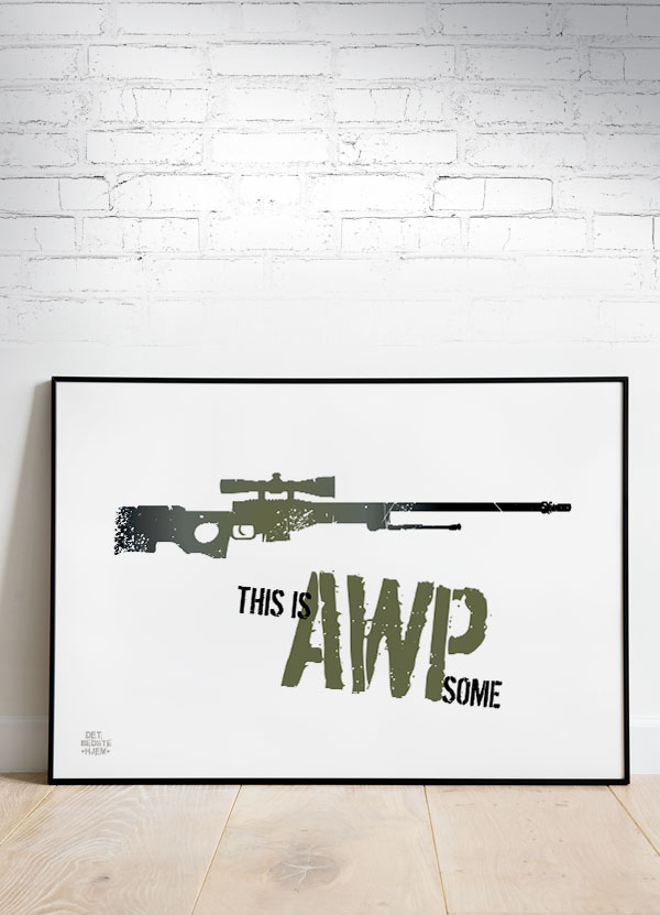 CSGO - Denne AWPsome Plakat i Vandret Format