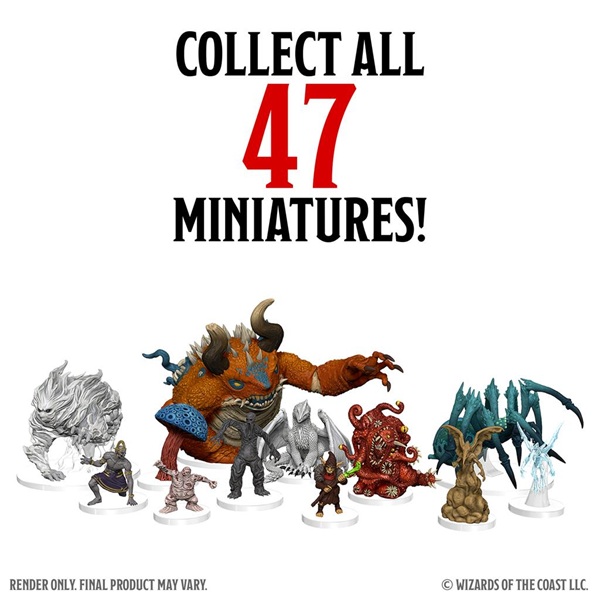 Fantasy Miniatures Icons   The Realms: Monster Manual Collection   Booster Brick  40 Figurer
