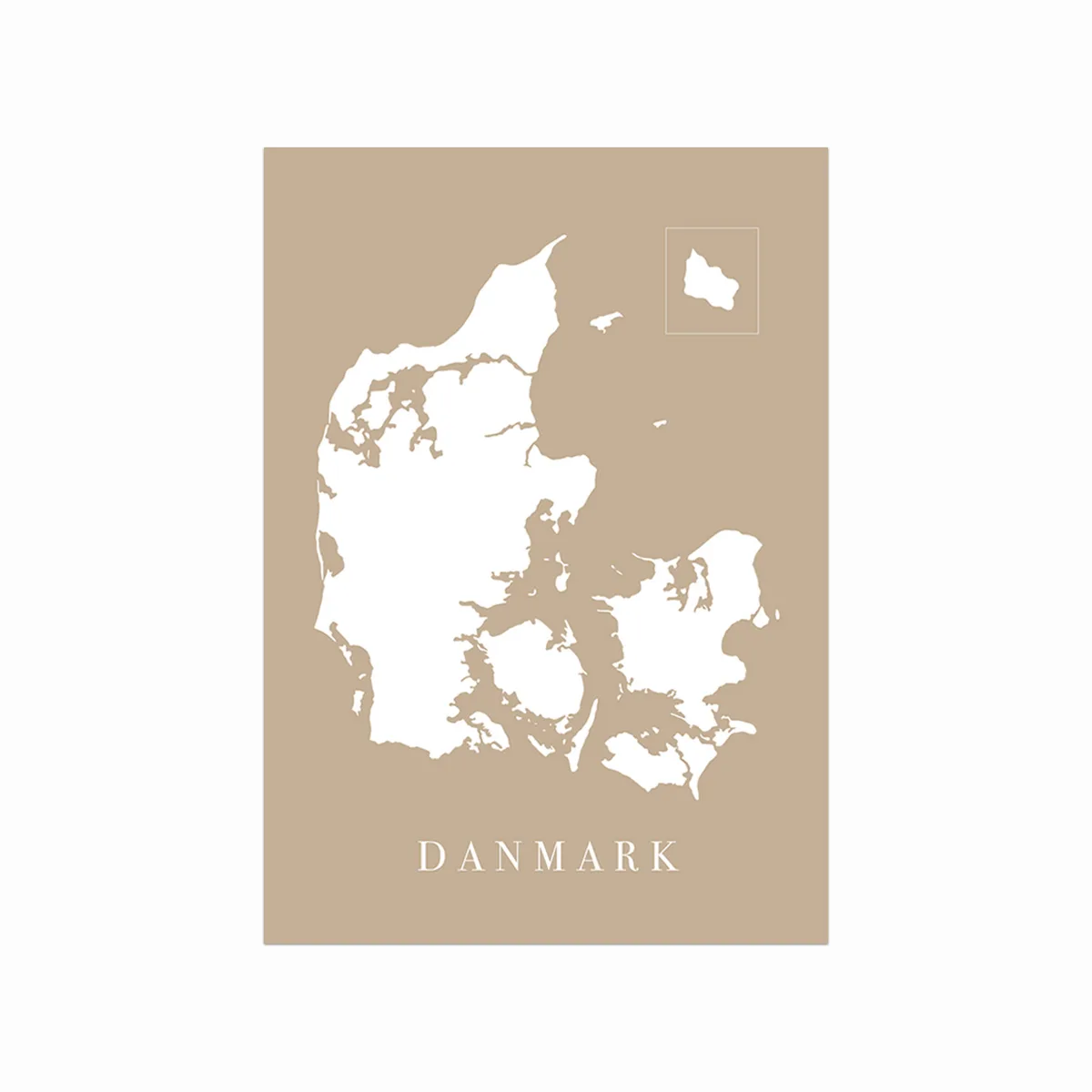 Danmarkskort i Sand – Udforsk Naturskønhederne!