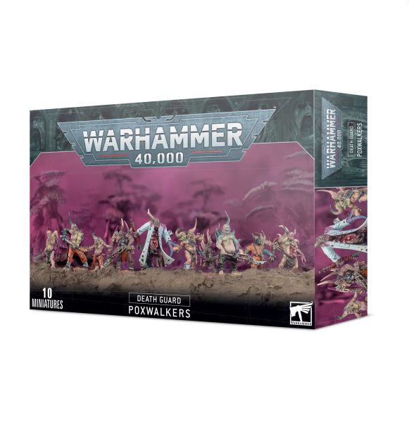 Death Guard Poxwalkers - 10 Unikke Miniaturer til Warhammer 40K