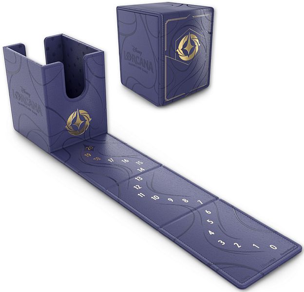 Deck Box Alcove Flip Box  Leatherette : Disney Lorcana Tcg: Set   Azurite Sea Ultra Pro Ravensburger  11098565