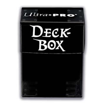 Deck Box - Solid Black - Ultra Pro til kortopbevaring