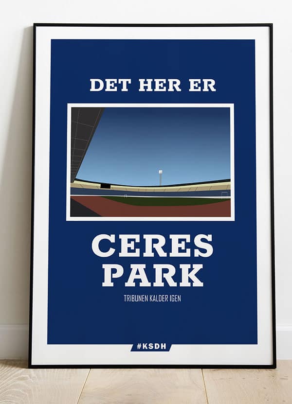 Ceres Park Fodboldplakat – Støt AGF med Stil! A4 Plakat