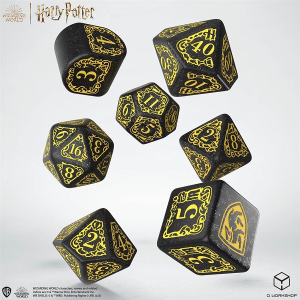 Dice Terninges 195 166 Terninger Harry Potter Hufflepuff Modern Glittering Black With Yellow