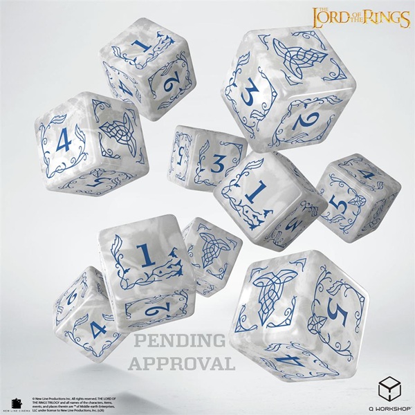 Dice Terninges 195 166   10 Terninger   Sidet  D6  The Lord   The Rings: Rivendell Stone