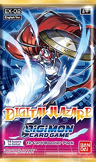Digimon Kortspil Ex02: Digital Hazard Tamers Booster Pakke